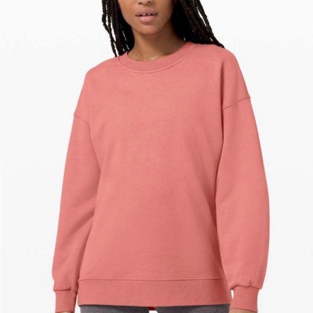 Lululemon Perfectly Oversized Scuba Crewneck Pullover Brier Rose
